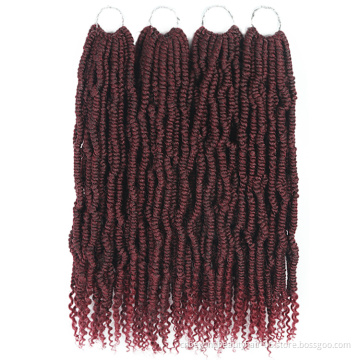 Synthetic curly ends for passion twist crochet hair Pre bomb Twist toystress Spring passion for black women